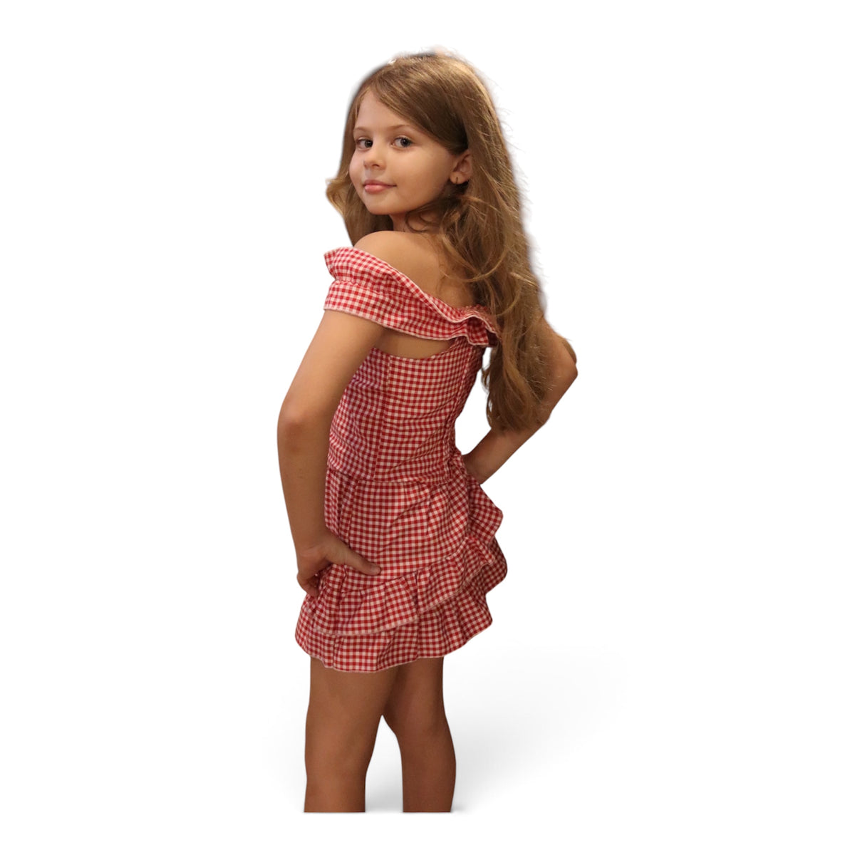 Cherry Gingham Set